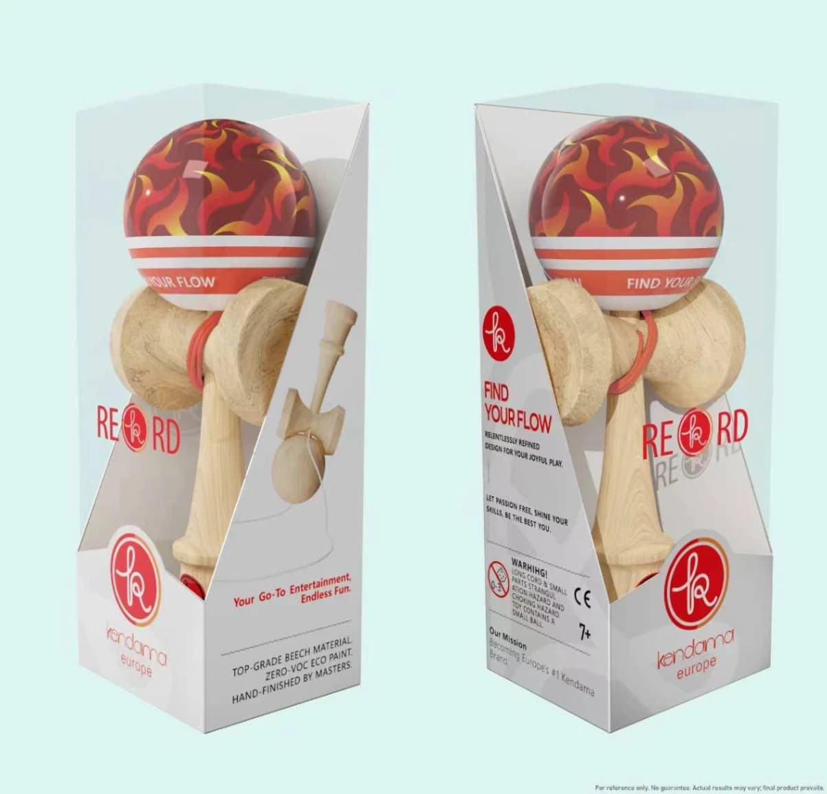 Kendama Record Plus Aqua  + Wildfire MC, Base Cup, Cupe Marisi o ata cadou