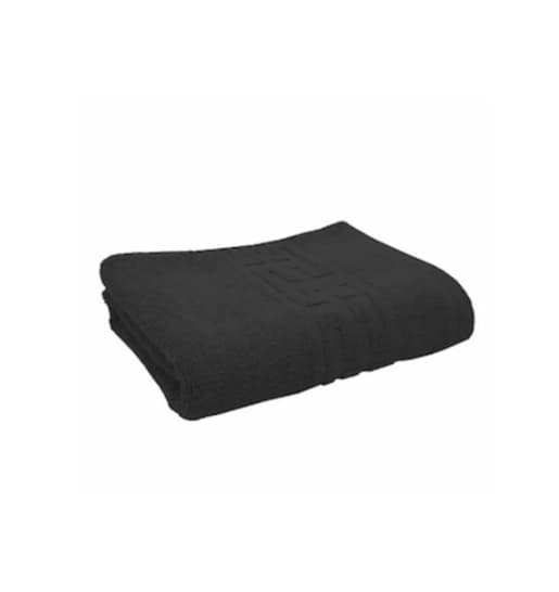 Prosop de baie hotel 70x140, 500g, model grecesc design minimalist unicolor negru
