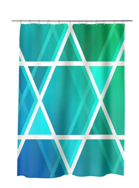 Perdea de baie 180x180 cm, rezistentă la apă și ușor de întreținut triunghi