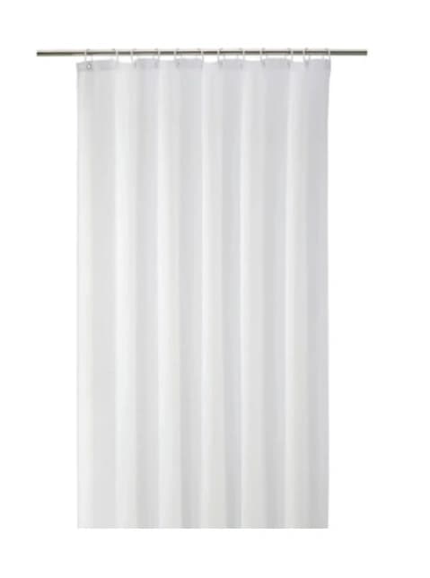 Perdea de baie 180x180 cm, rezistentă la apă și ușor de întreținut alb