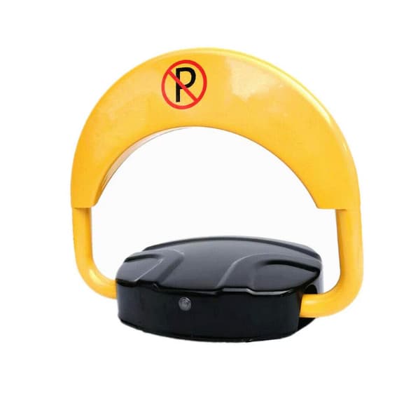 Fotografie produs: Blocator parcare automat actionare telecomanda, cu acumulator + incarcator - Galben