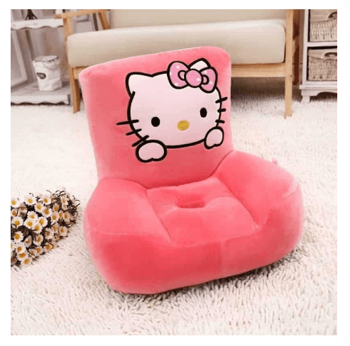 Fotoliu din plus pentru copii cu spatar, Hello Kitty, 50 cm, Roz - Detalii Produs