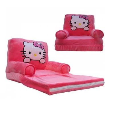 Fotoliu Hello Kitty, cu 2 placi, Extensibil, roz, Concept E EFRALL - Detalii Produs