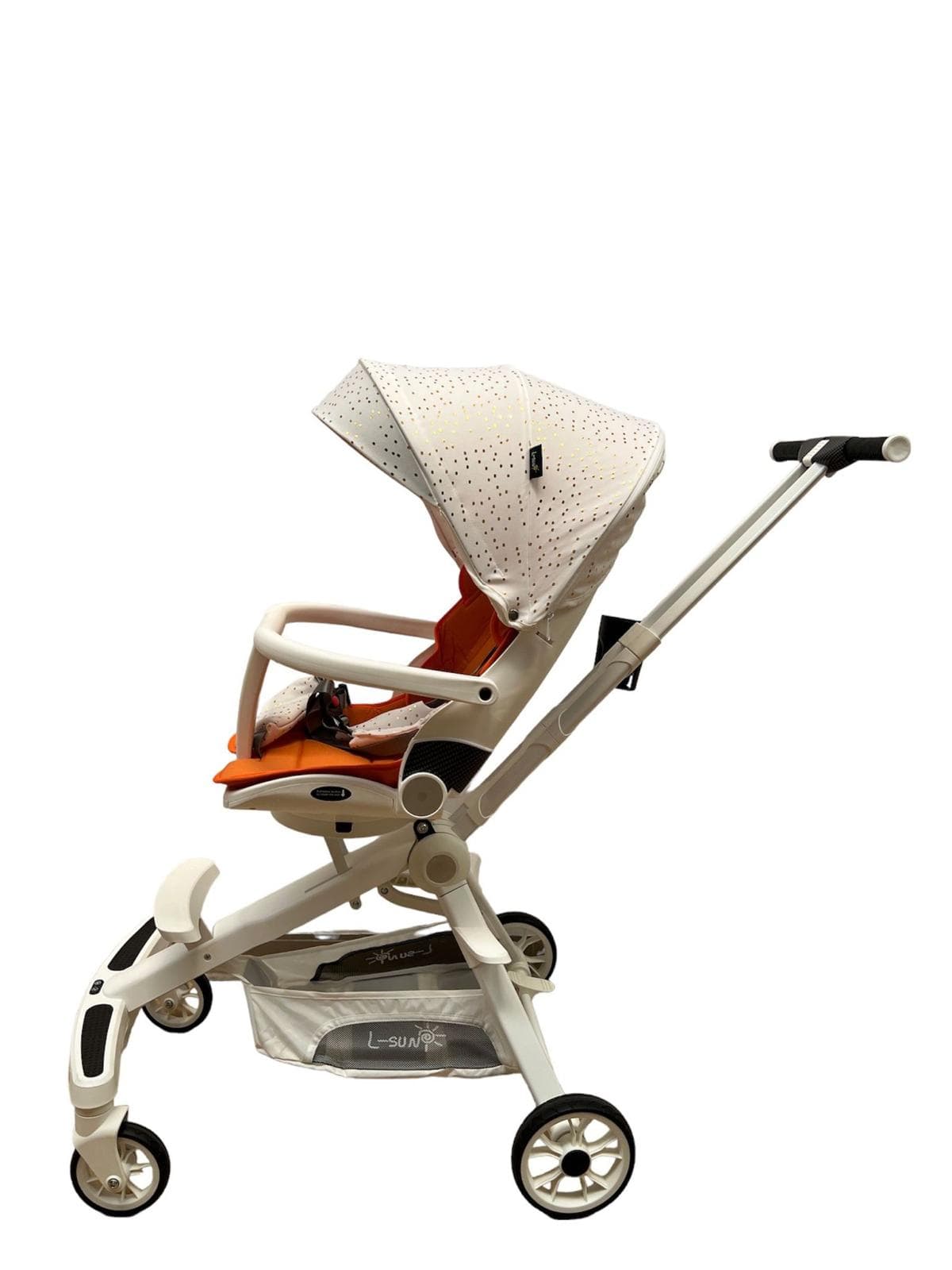 Carucior sport, 6- 36 luni, reversibil alb/auriu modern-Concept E Efrall - Magazin Online