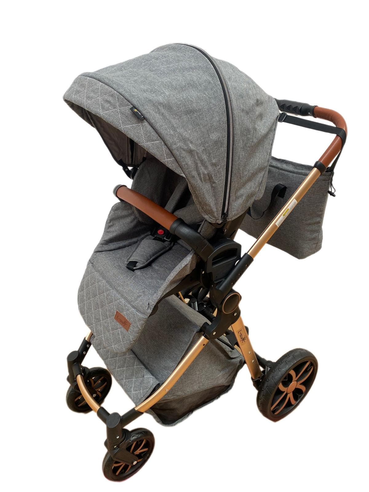 Carucior 3 in 1 cu landou, scoica si geanta, 0-36 luni gri-Concept E Efrall - Prezentare Online