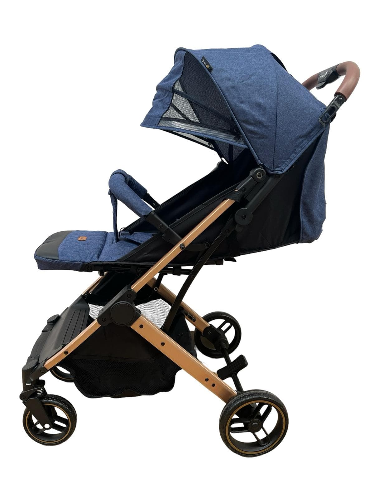 Carucior Sport Compact si Pliabil Tip Troller, Albastru, cu pliere compacta pentru avion-Concept E Efrall - Detalii Produs