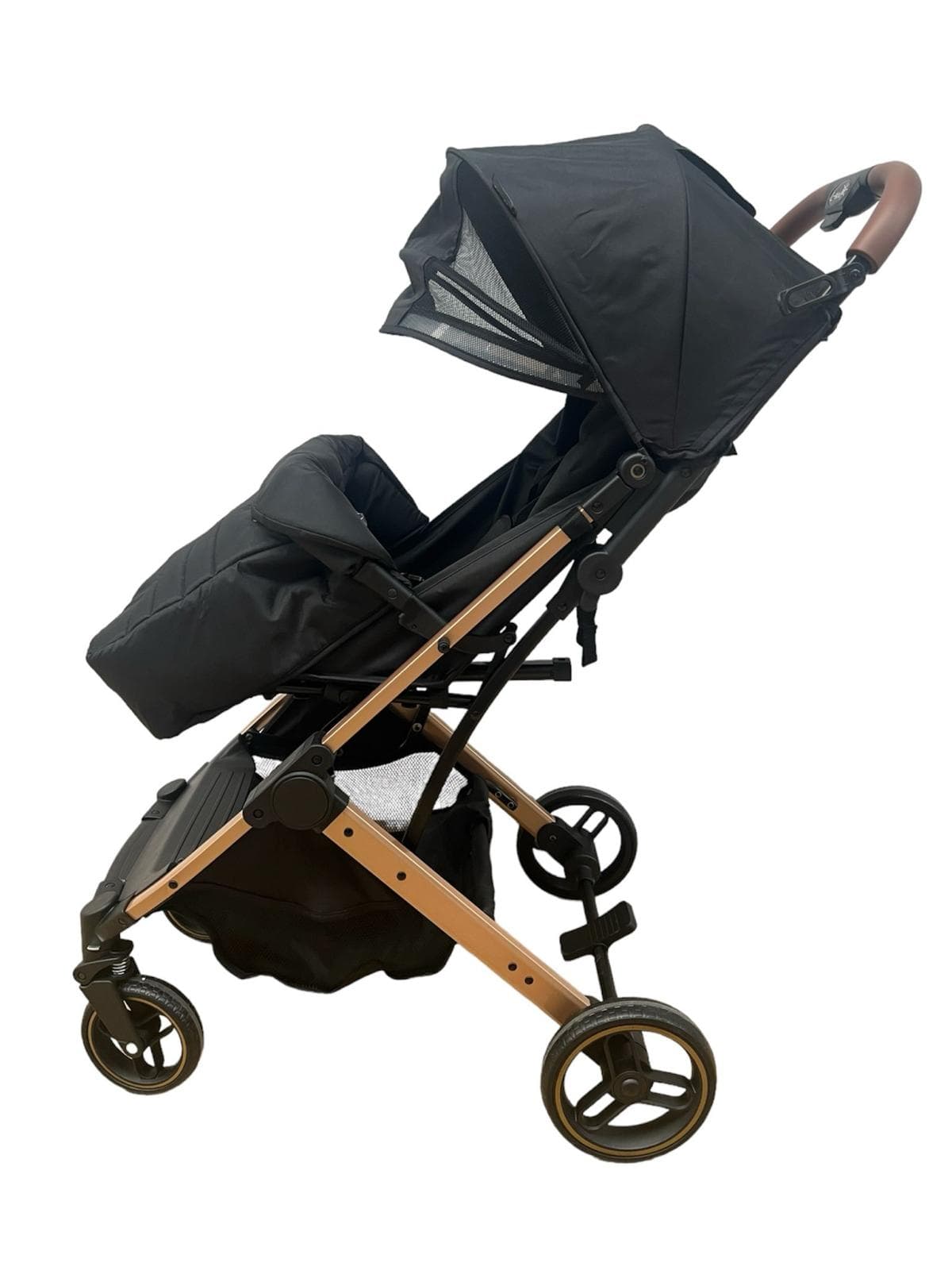 Carucior Sport Compact si Pliabil Tip Troller, Negru, cu pliere compacta pentru avion-Concept E Efrall - Detalii Produs