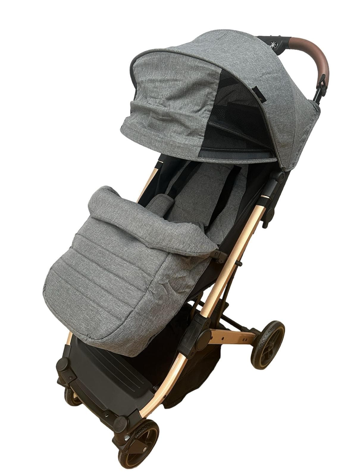 Carucior Sport Compact si Pliabil Tip Troller, gri, cu pliere compacta pentru avion-Concept E Efrall - Detalii Produs