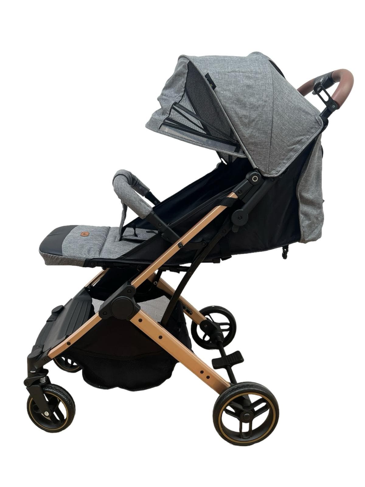 Carucior Sport Compact si Pliabil Tip Troller, gri, cu pliere compacta pentru avion-Concept E Efrall - Prezentare Online