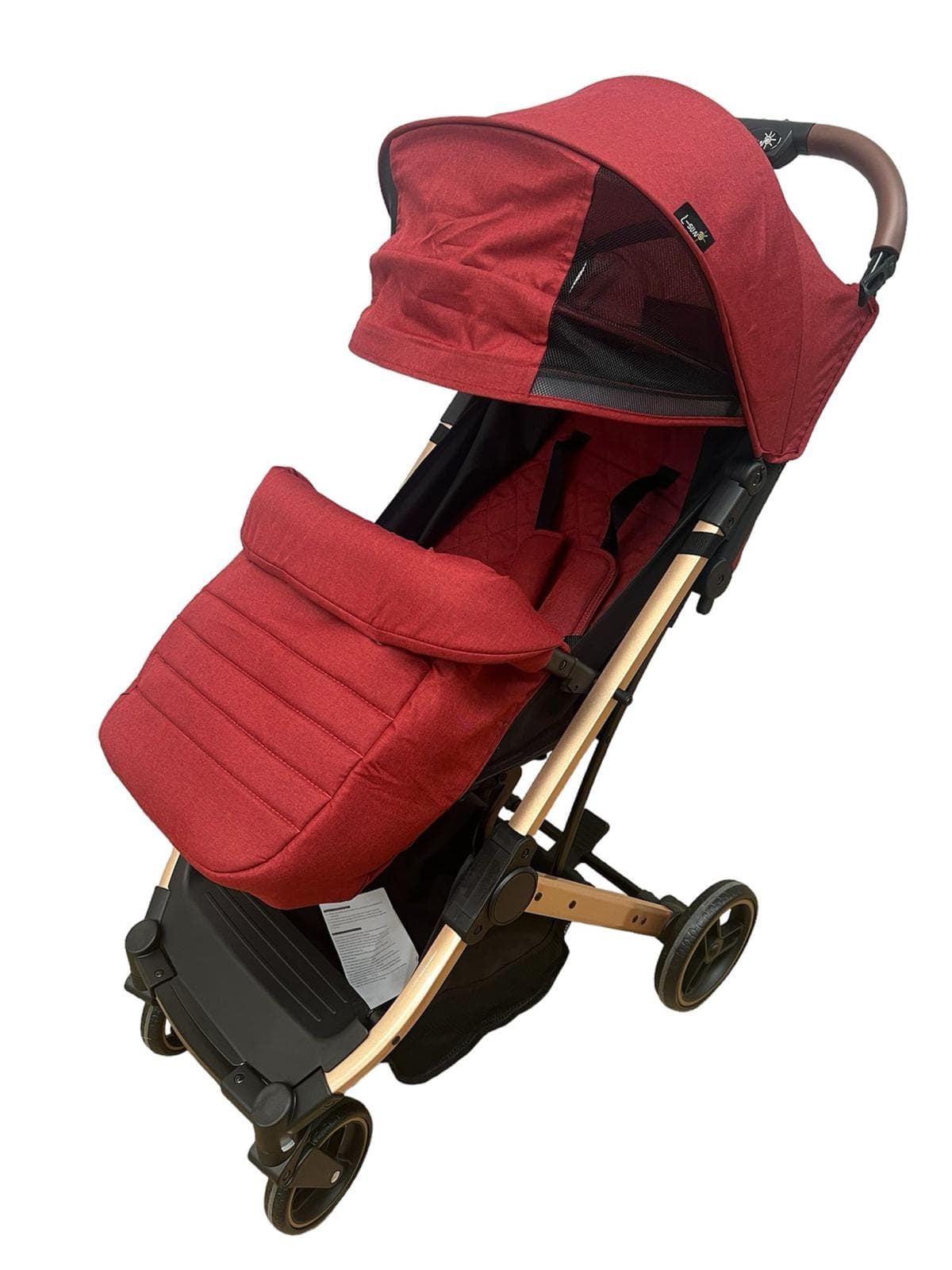 Carucior Sport Compact si Pliabil Tip Troller, rosu, cu pliere compacta pentru avion-Concept E Efrall - Detalii Produs