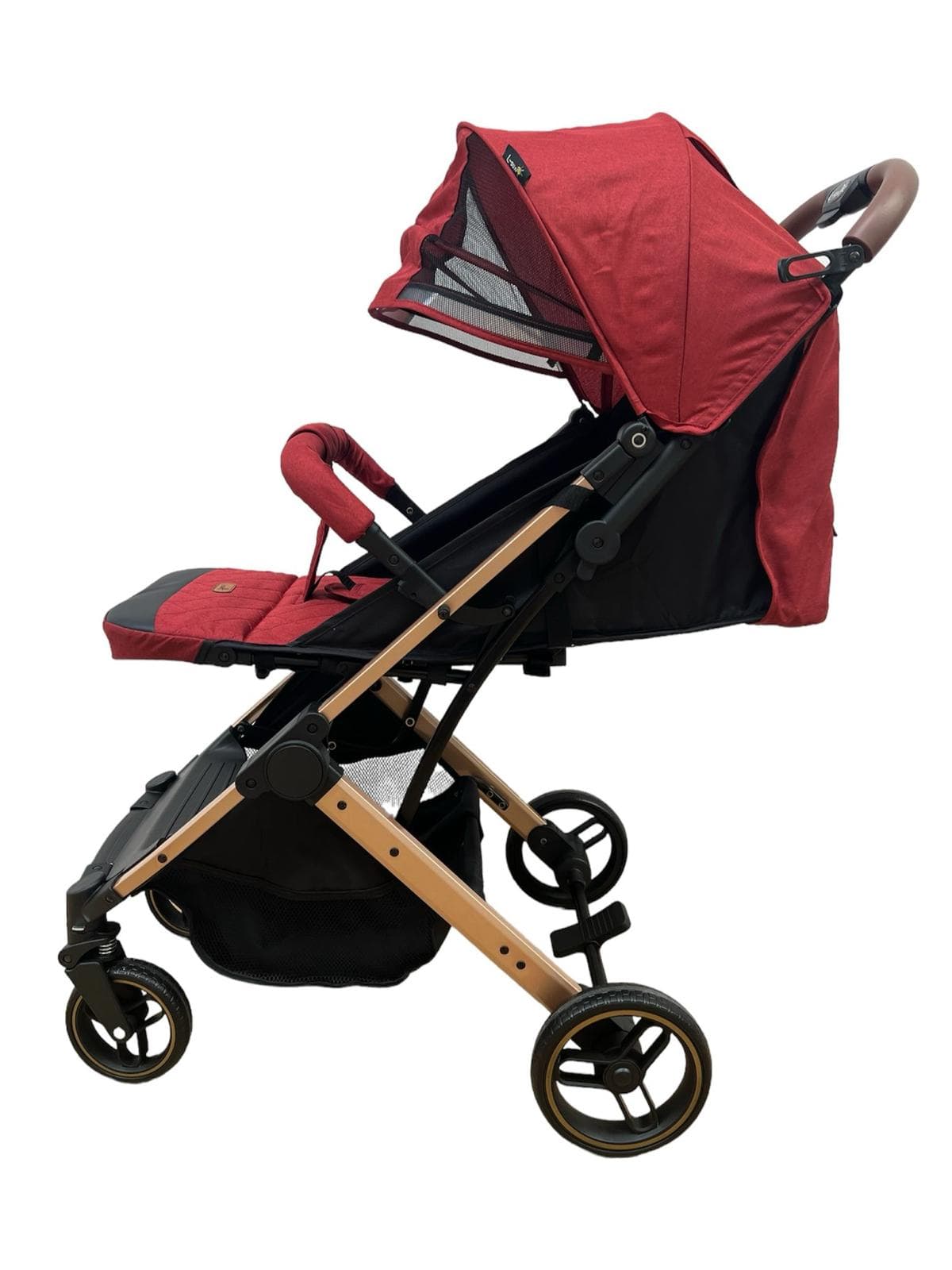 Carucior Sport Compact si Pliabil Tip Troller, rosu, cu pliere compacta pentru avion-Concept E Efrall - Foto Universul Familiei