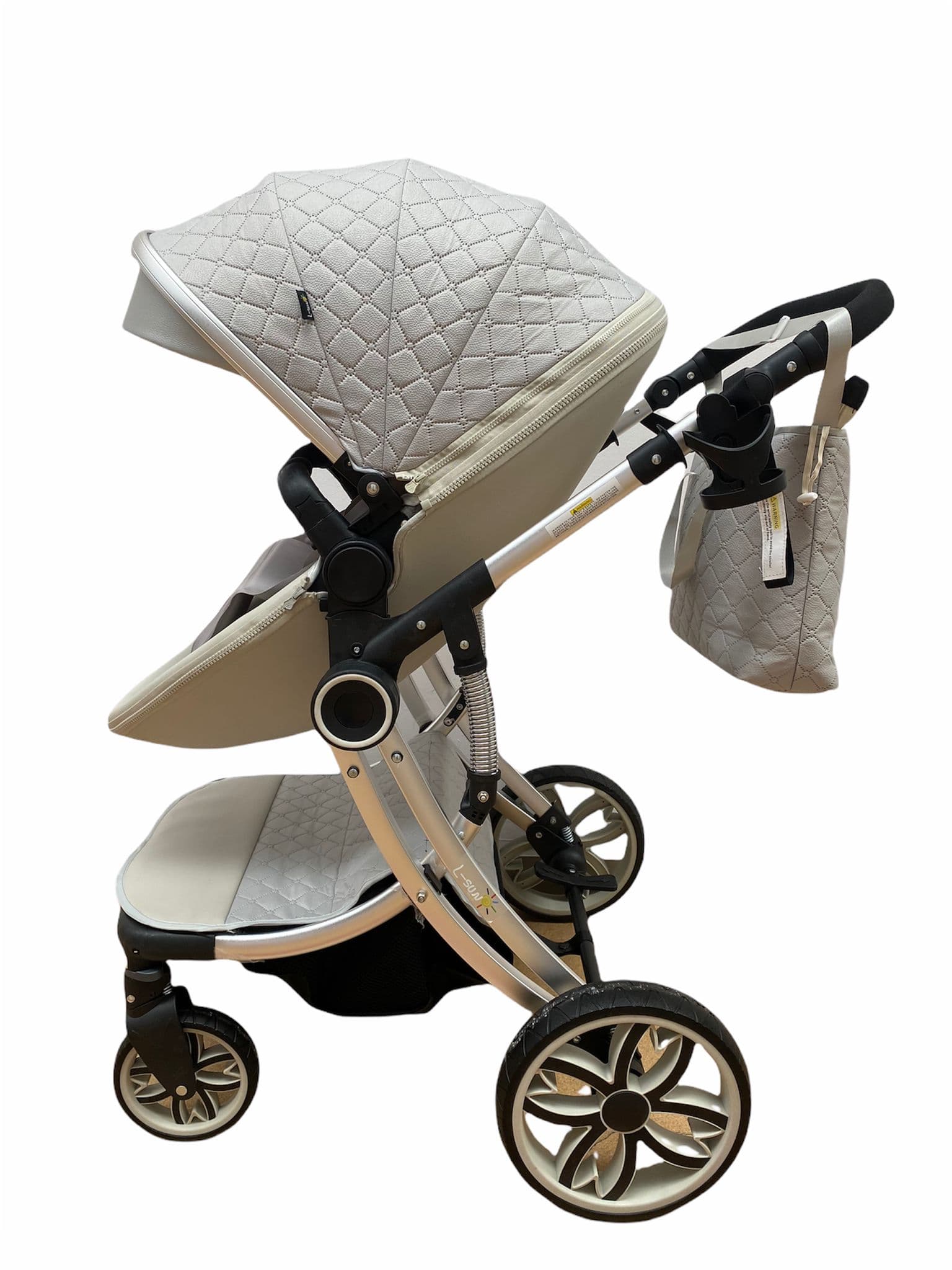 Carucior forma de ou 2 in 1, reversibil, gri cu landou -Concept E Efrall - Prezentare Online