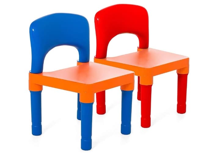 Set Masa interactiva cu 2 Scaune tip Lego Duplo 3 in 1 -Concept E Efrall - Detalii Produs