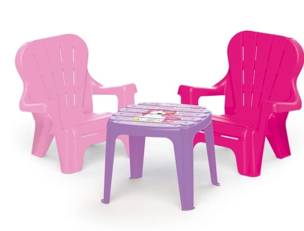 Set de masa cu scaune pentru copii roz si mov-Concept E Efrall