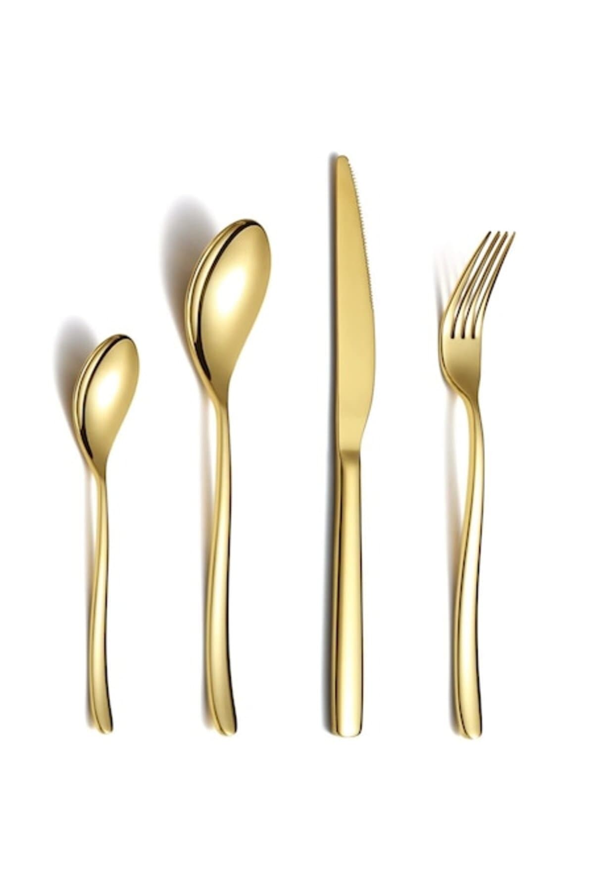 Set tacamuri din inox 24 piese, CTT271G24 auriu