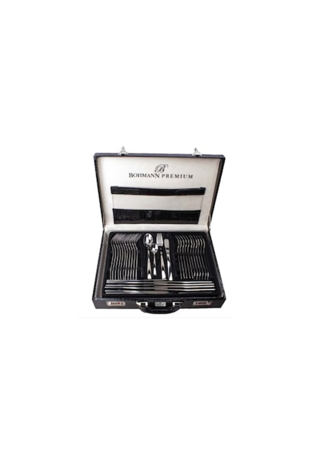 Fotografie produs: Set tacamuri din inox PREMIUM Bohmann 18/10, 72 piese, Concept by E EFRALL - Argintiu