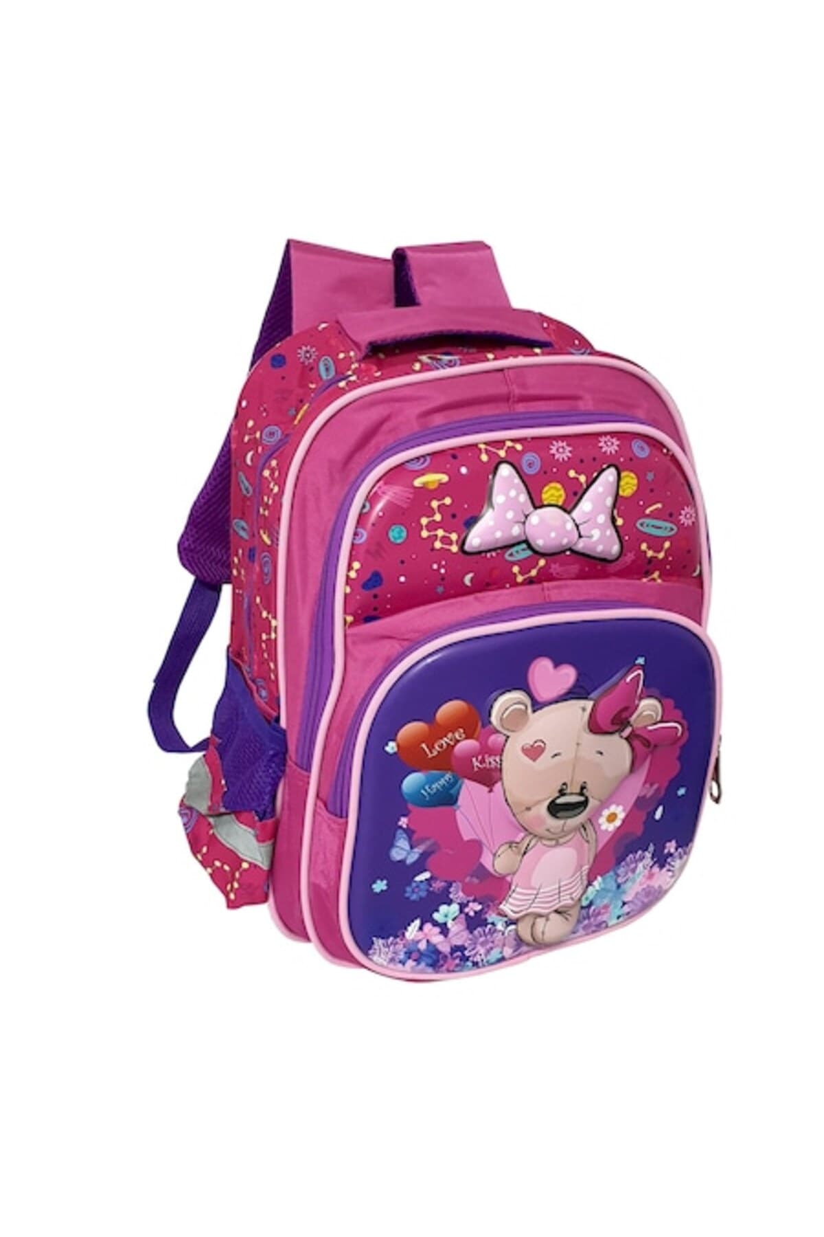 Fotografie produs: Ghiozdan școlar 3D, 40 x 32 x 20 cm, 3 compartimente, GS27 - Multicolor