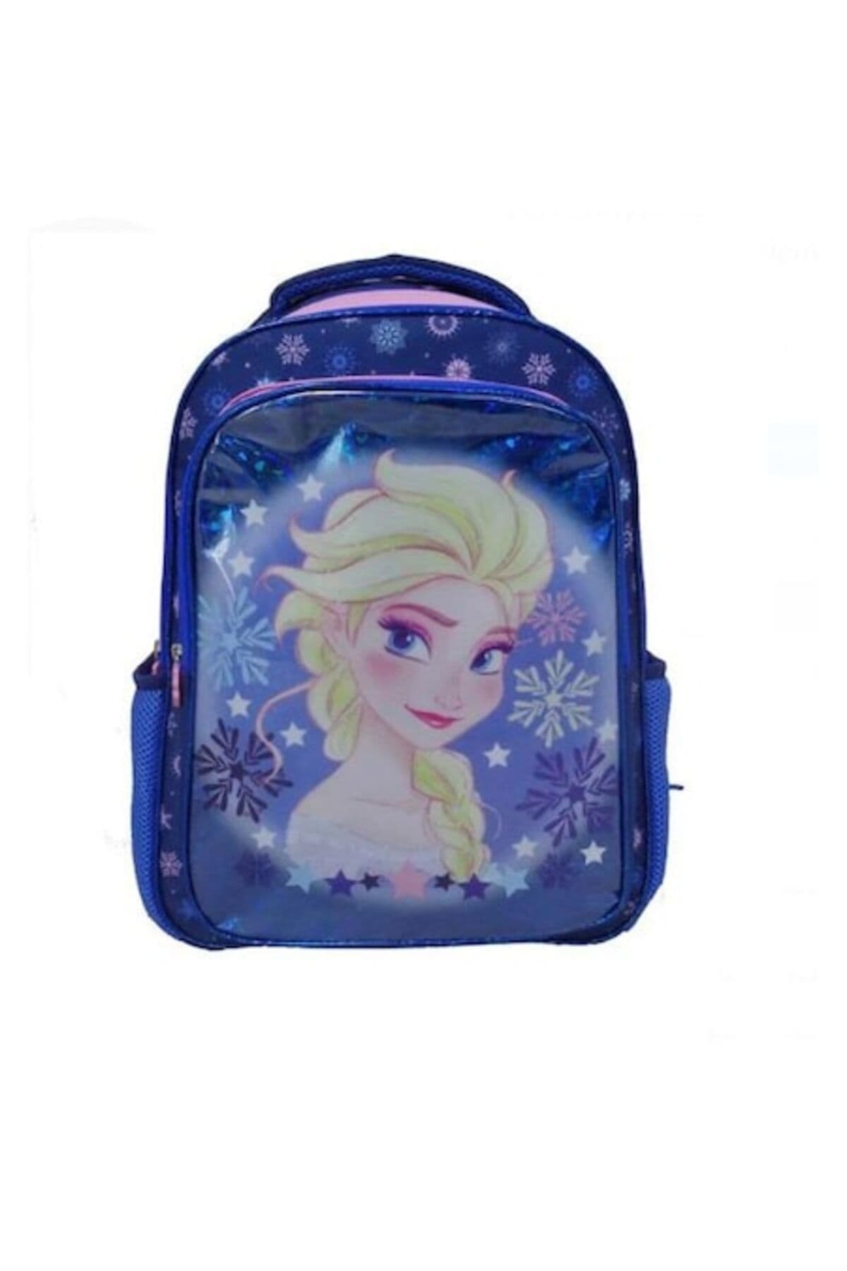 Fotografie produs: Ghiozdan școlar, model Elsa Frozen, albastru/roz 32x18x43 cm - Pink, Blue