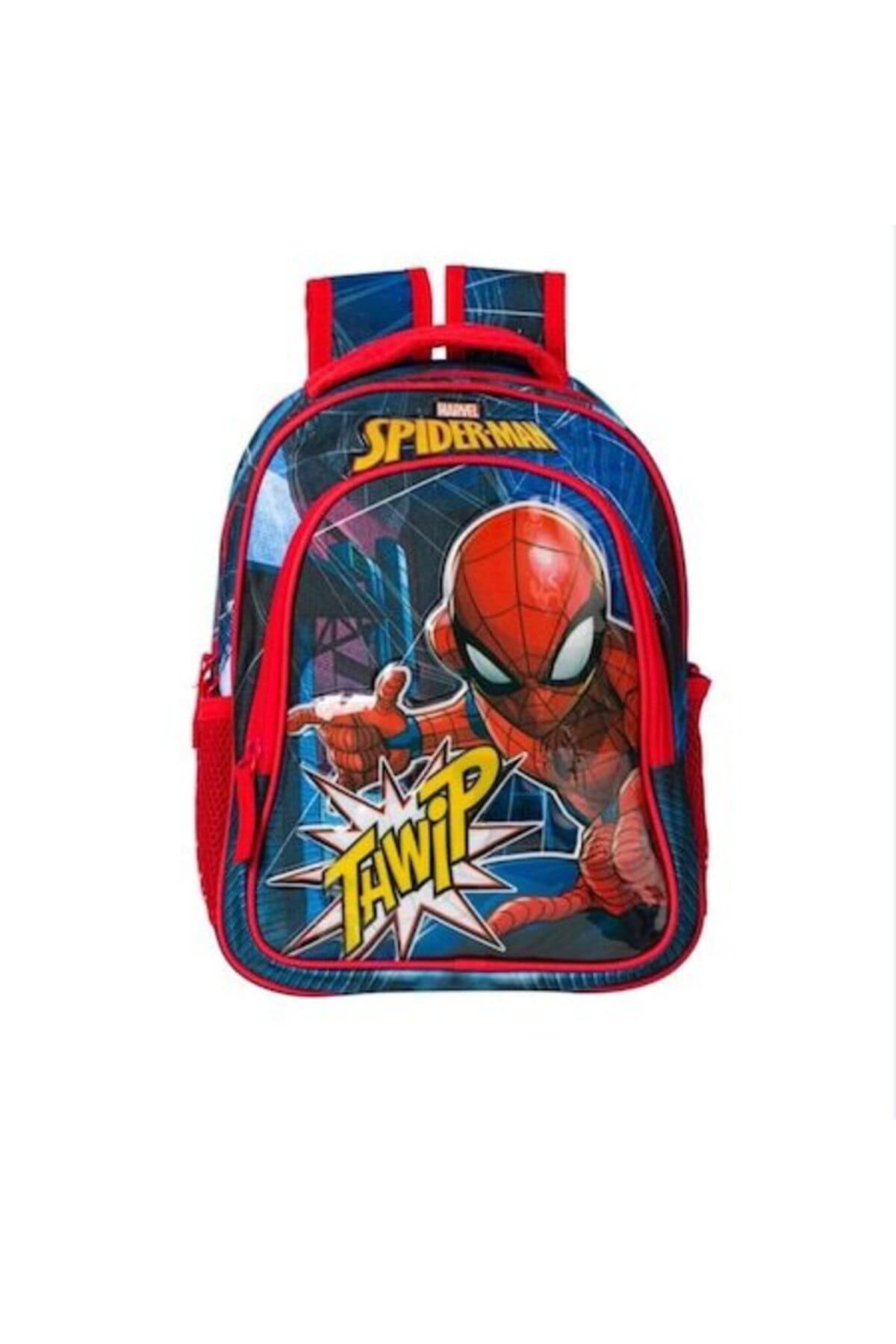 Fotografie produs: Ghiozdan gradinita, albastru, model cu Spiderman, 27 x 8 x 31 cm - Rosu, Albastru