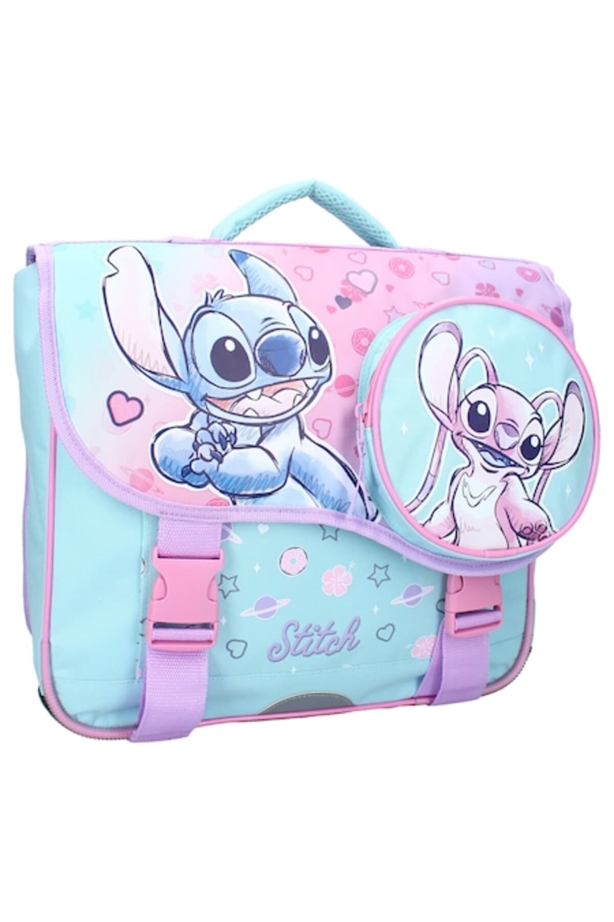 Fotografie produs: Ghiozdan școlar, Lilo & Stitch, 38 cm - Violet