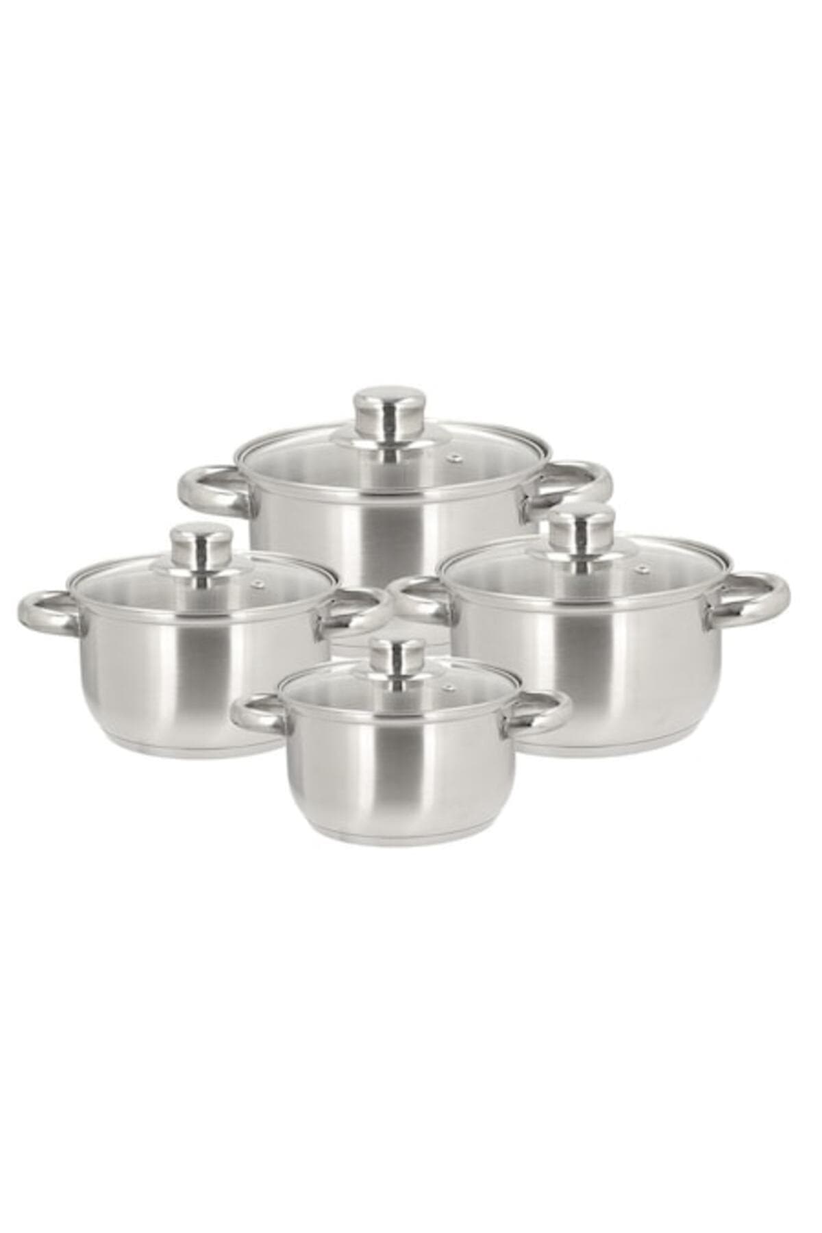 Polpo - set de 4 oale din oțel inoxidabil cu capace