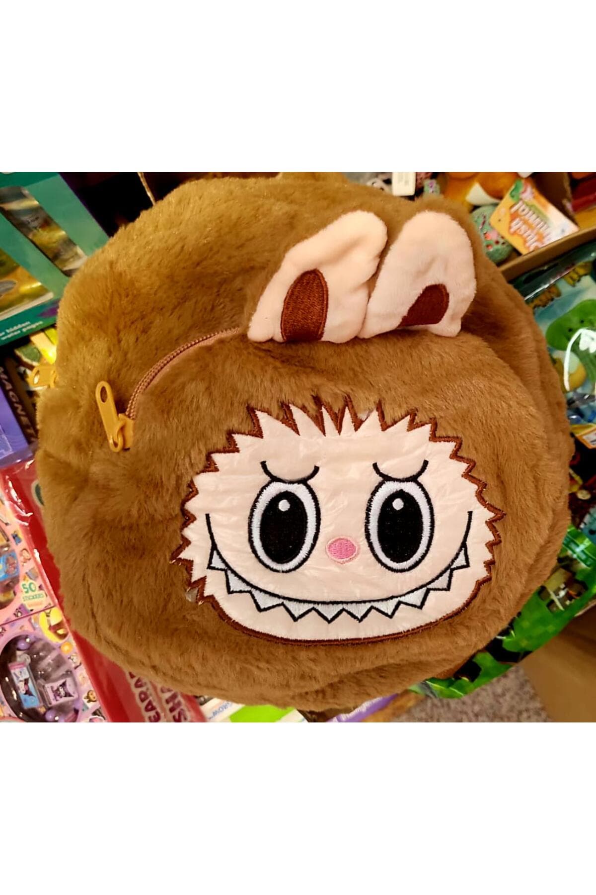 Fotografie produs: Ghiozdan Labubu 45 x 30 cm pentru Copii, cu 2 Compartimente, Diferite Modele Colorate - Multicolor