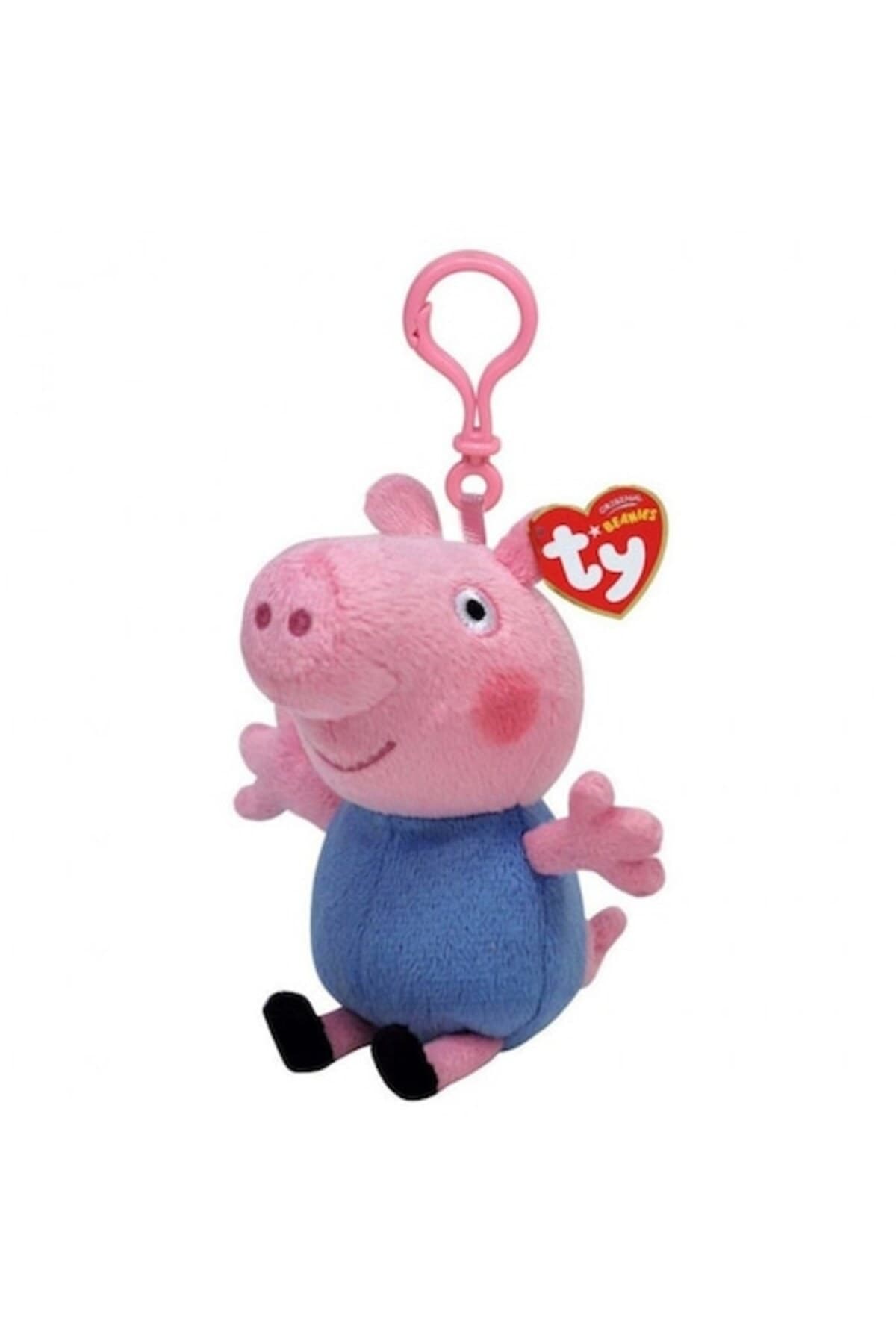 Breloc de pluș, George Purcelușul, 8,5 cm - Licență Peppa Pig