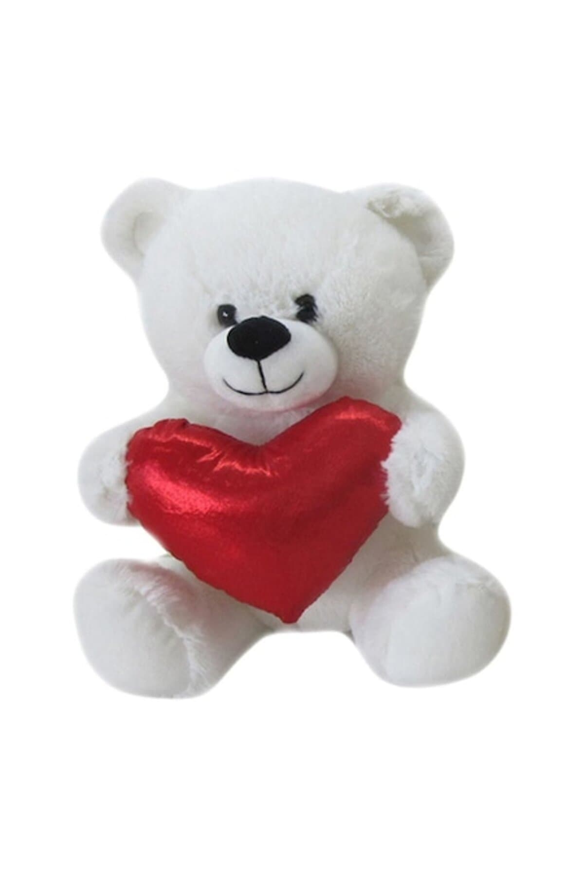 Fotografie produs: Ursuleț 25 cm de pluș cu inimă, - Alb