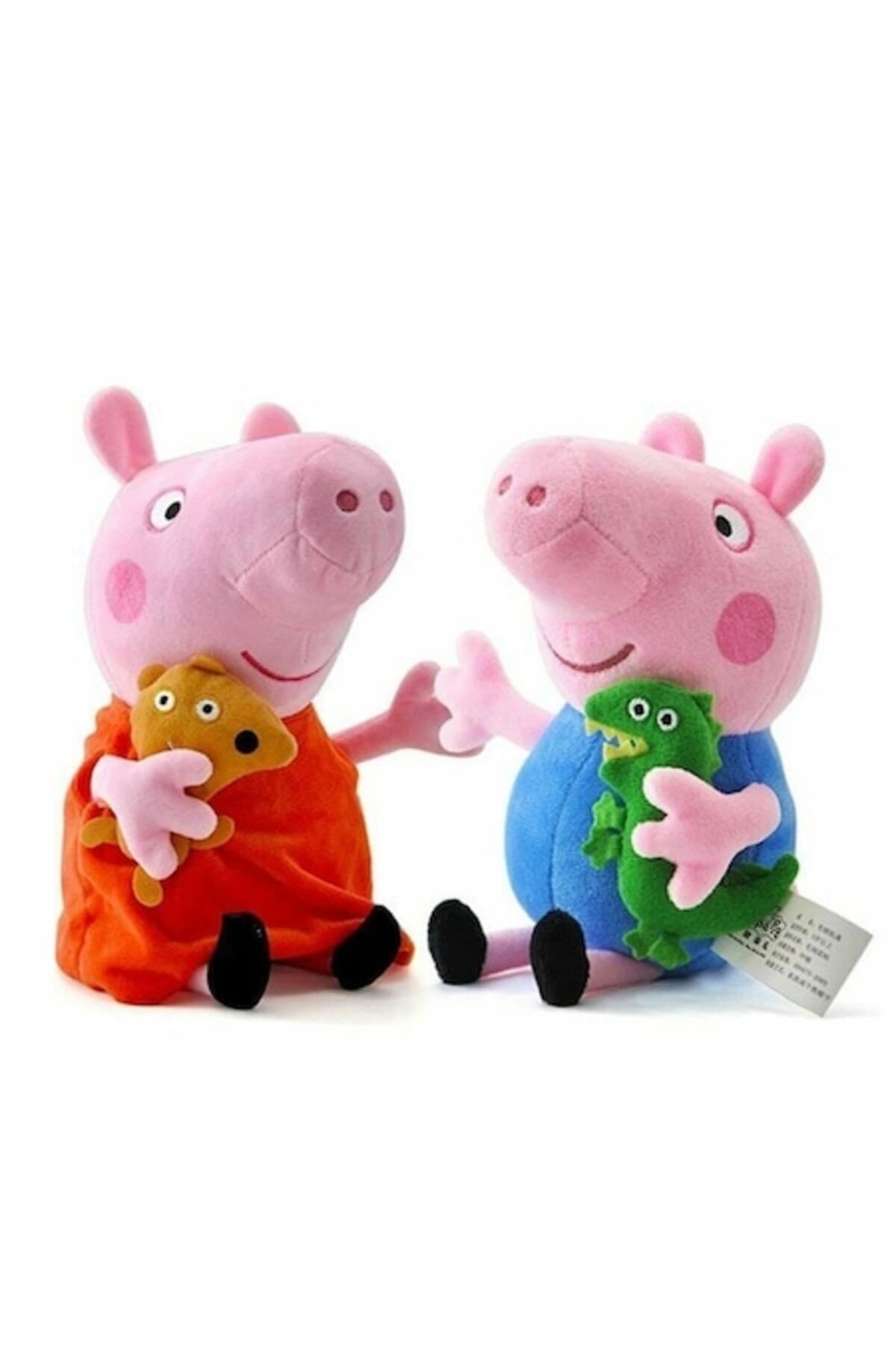 Set de 2 jucării de pluș Peppa Pig și George 20 cm