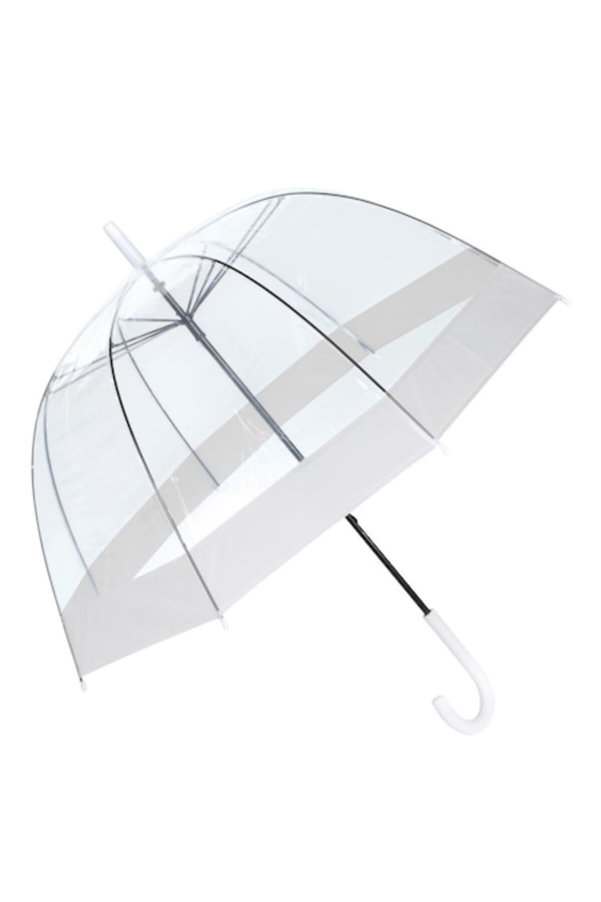 Fotografie produs: Umbrelă 83 cm,676N formă de cupolă - Alb, transparent