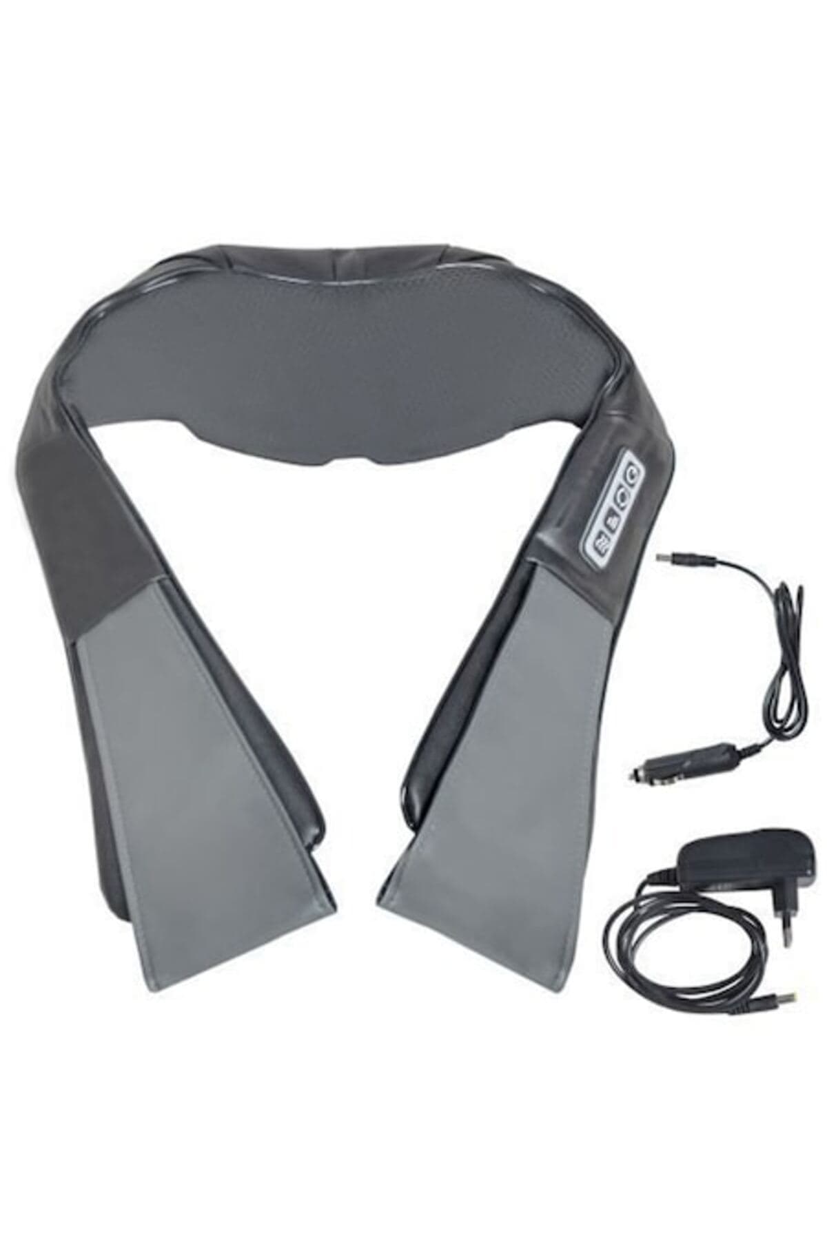 Fotografie produs: Aparat de masaj cervical Zenino - 2 zone de masaj, încălzire cu infraroșu, gri