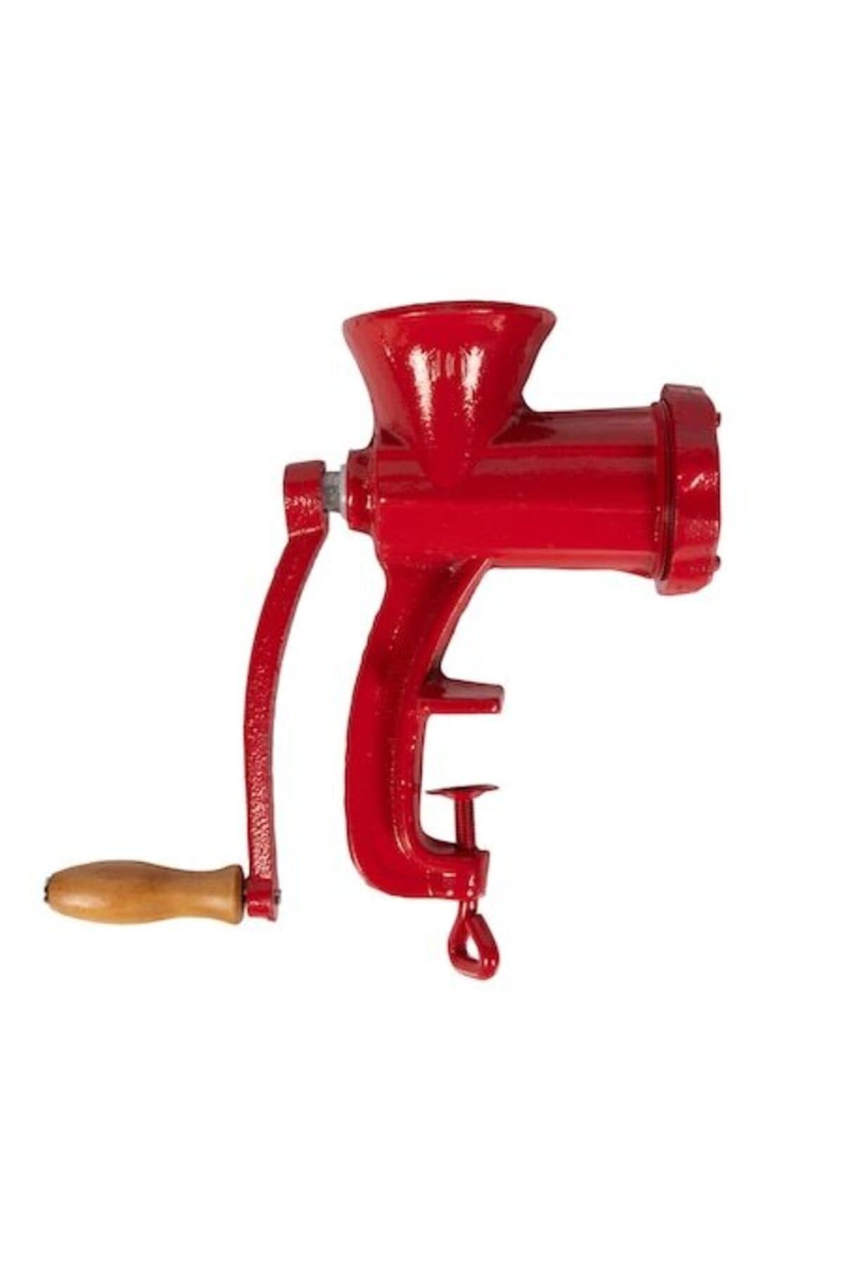 Fotografie produs: Mașină de tocat carne manuală nr. 10, fontă, roșie, Y89