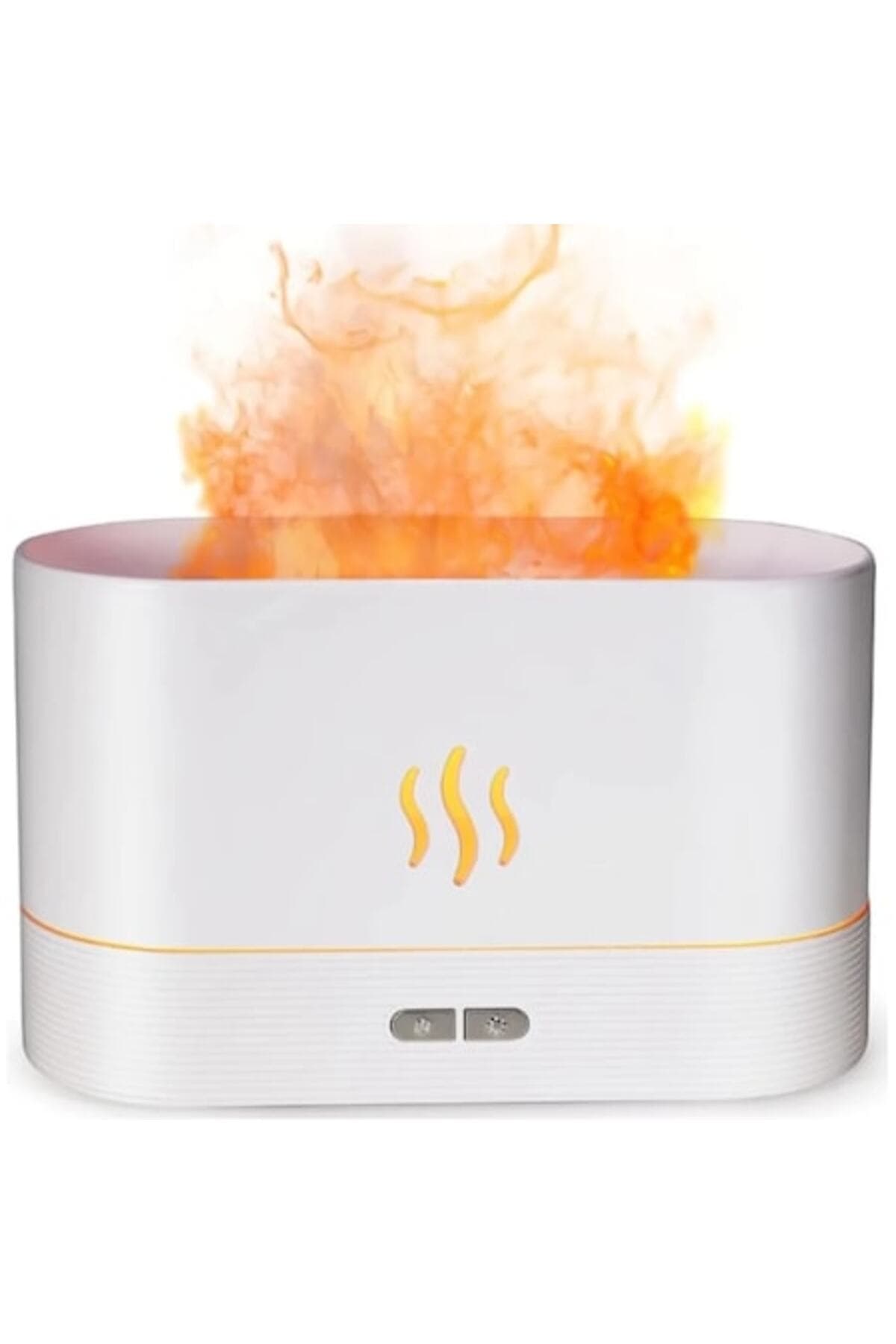 Fotografie produs: Difuzor și umidificator de arome cu efect de flacără, telecomandă și temporizator, 10W