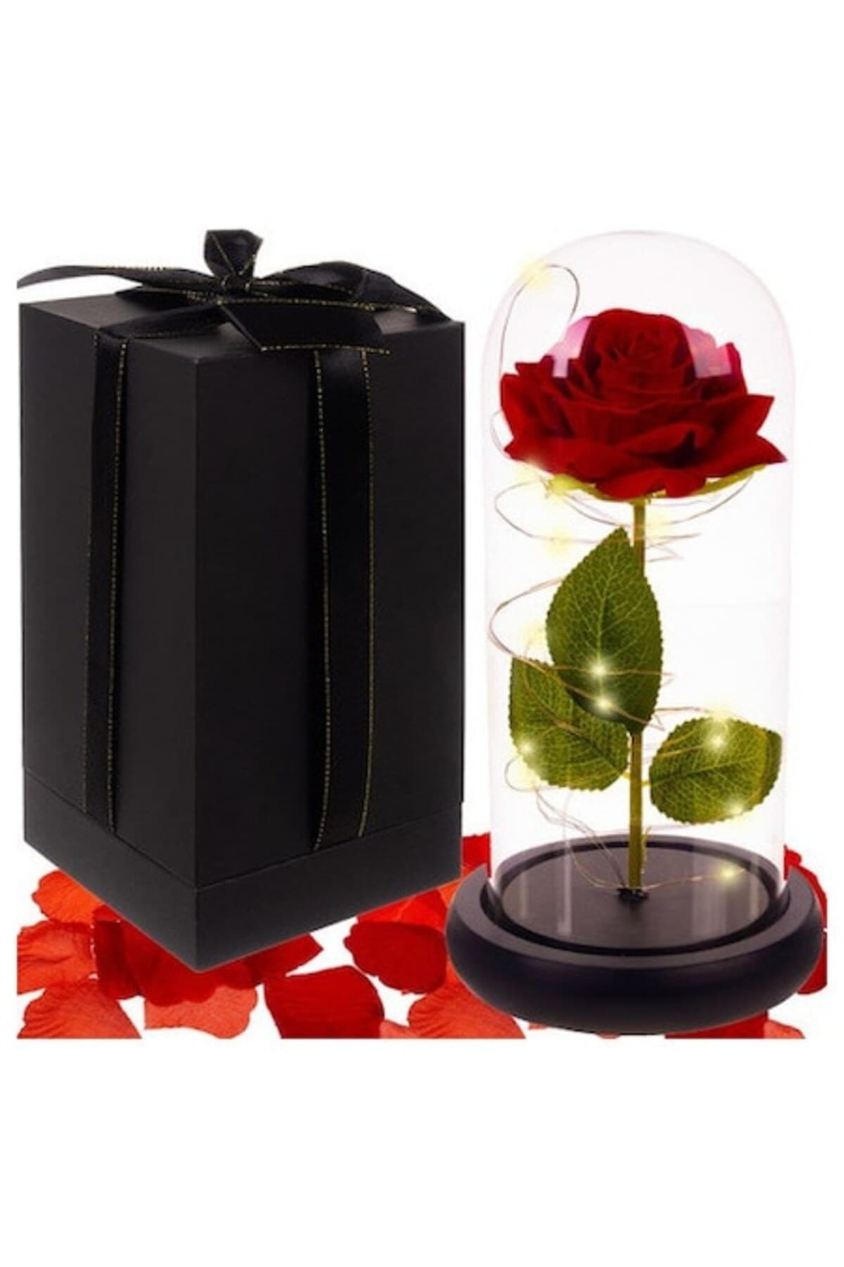 Fotografie produs: Roz criogenic cu LED în cupolă de sticlă - Transparent