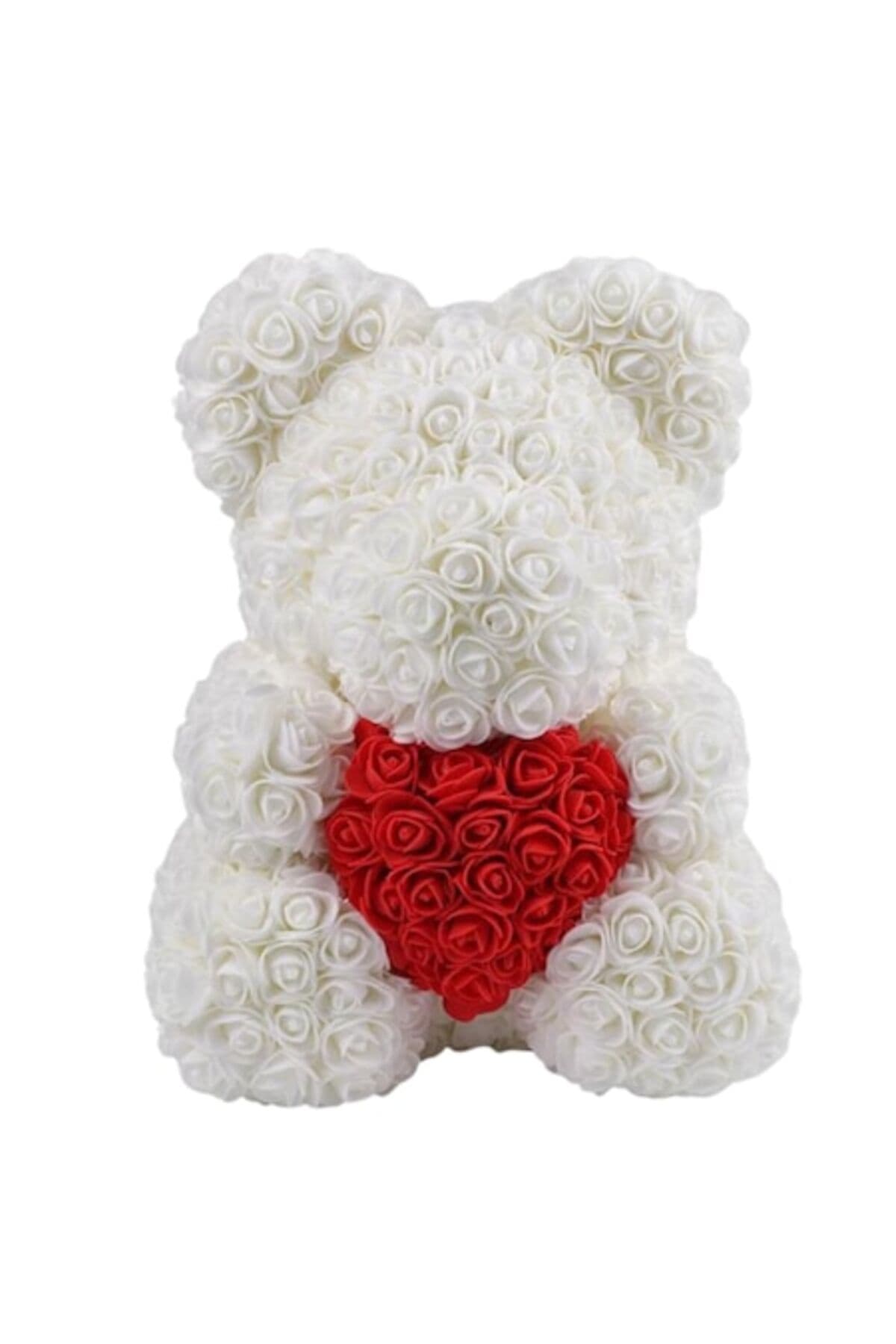 Fotografie produs: Ursuleț 20 cm, de pluș din trandafiri de spumă - Multicolor