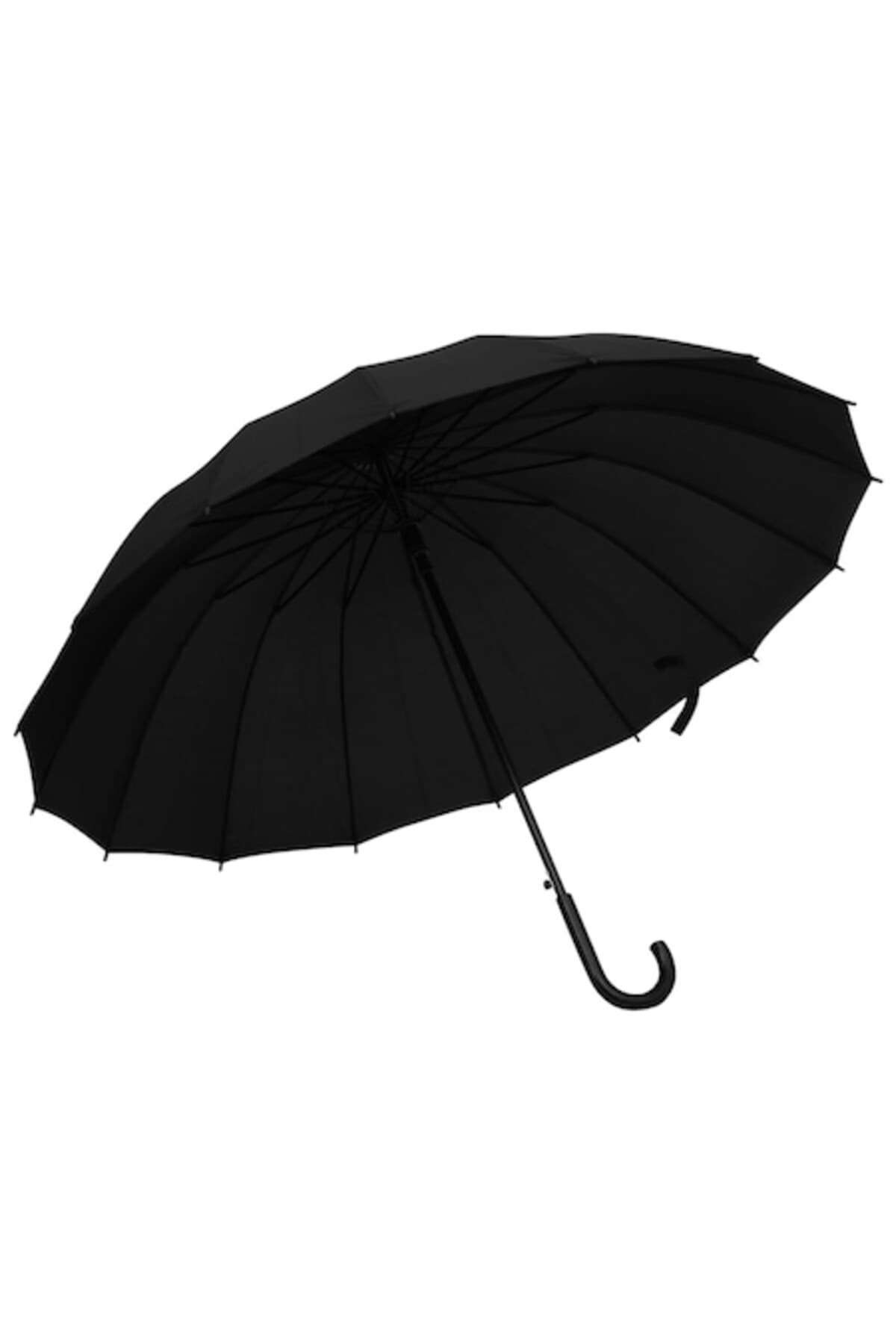 Fotografie produs: Umbrelă de exterior, 55RT material textil, 120 cm, neagră - NEGRU