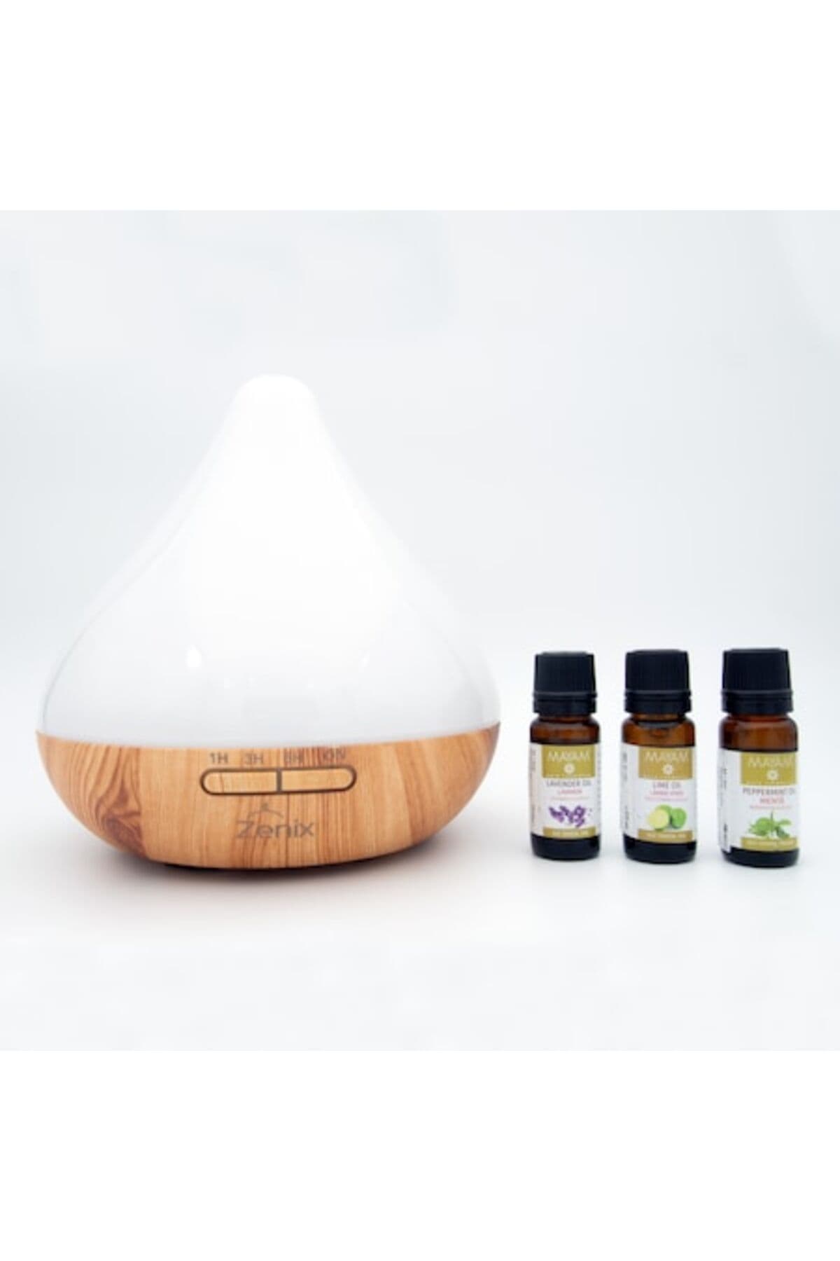 Fotografie produs: Difuzor de aromaterapie, Zenix, GX-13K + Kit 3 uleiuri