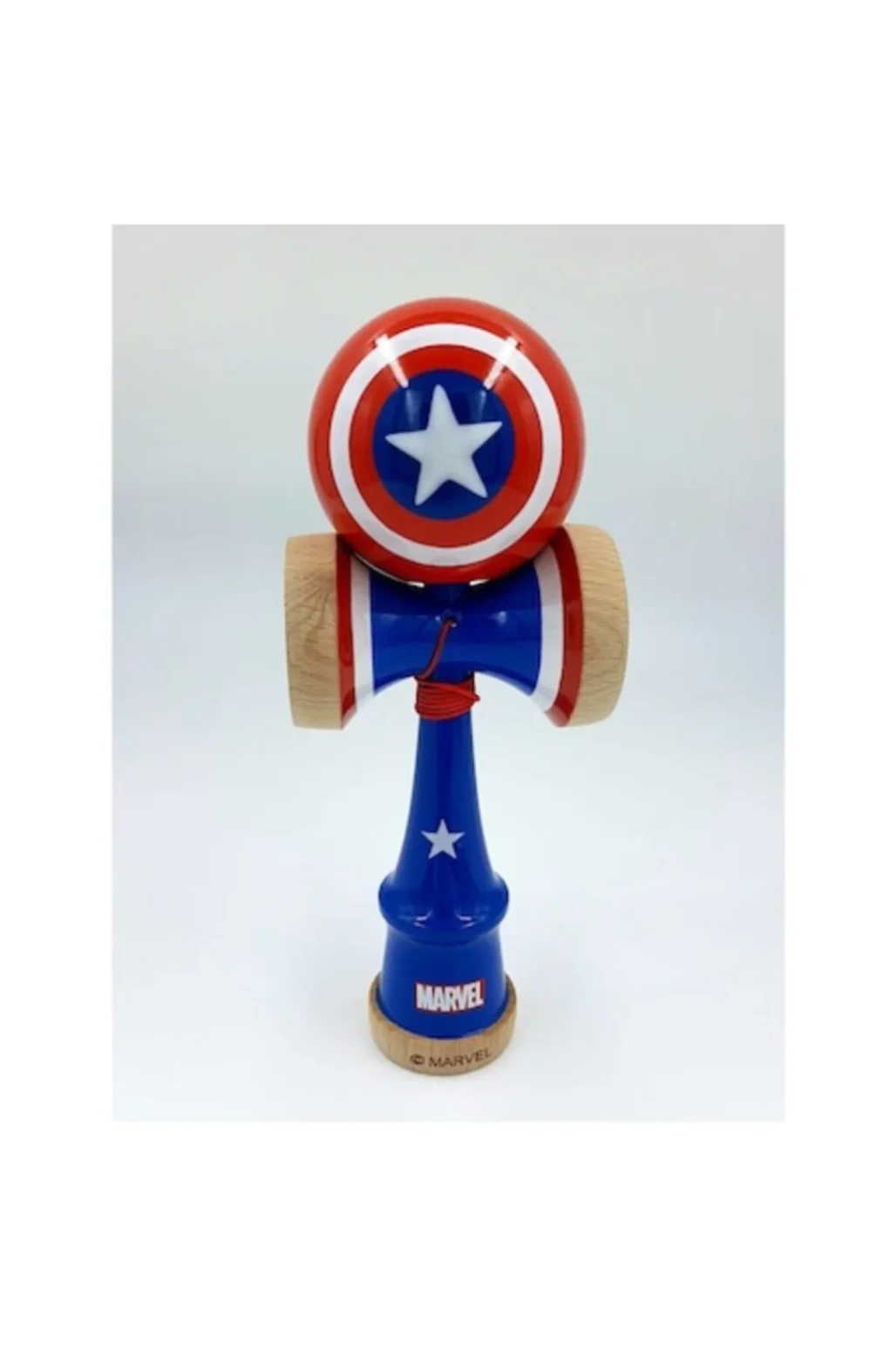 Kendama Captain America Marvel 18.5 cm , cupe mari si set ata cadou
