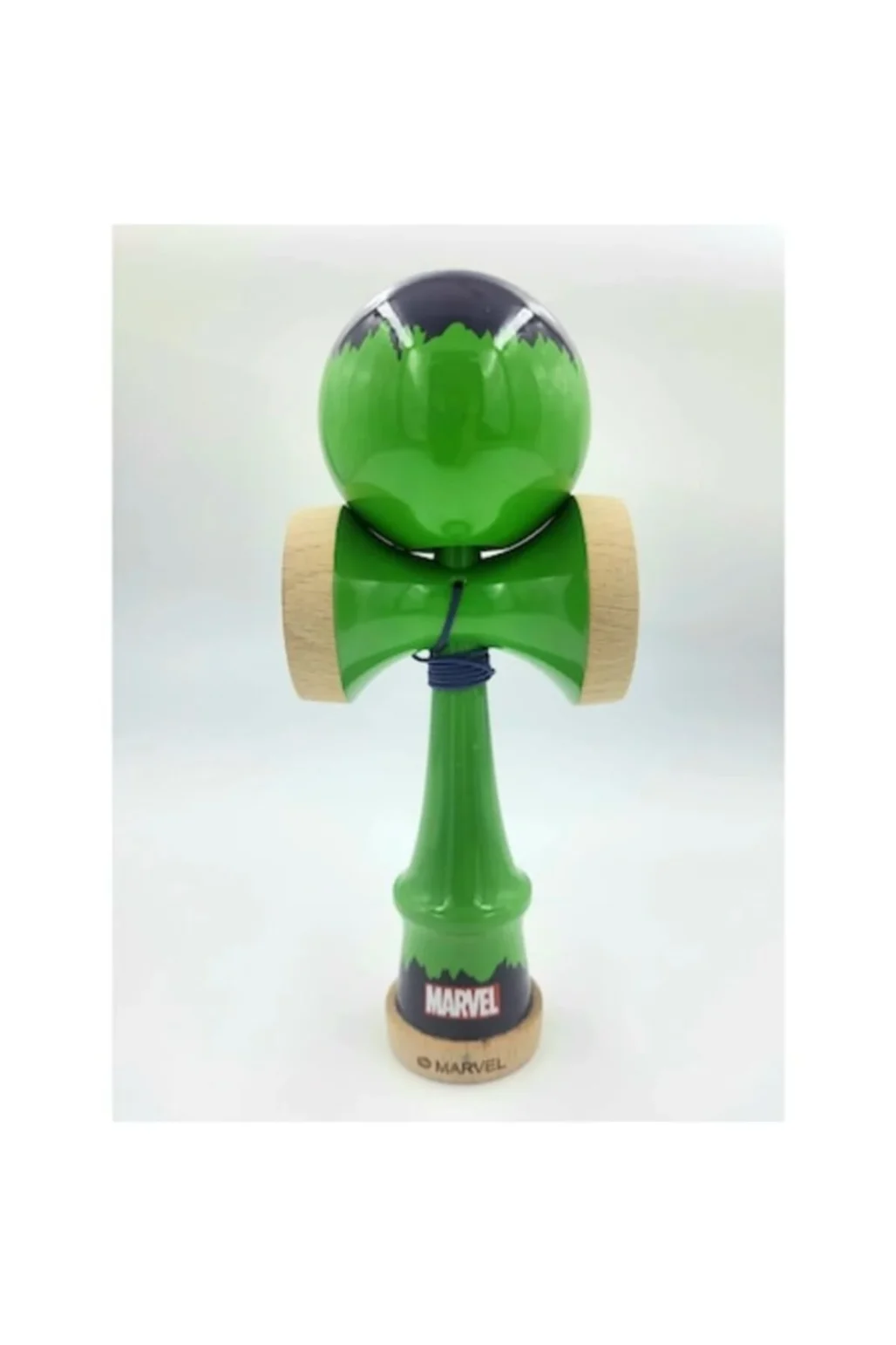 Kendama Big Hulk Verde Profi, 18,5 cm Cupe mari + set ata cadou