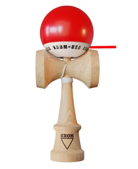 Kendama KROM USA Rosie ,18, 5 cm, Base cup, Cupe mari si set ata cadou