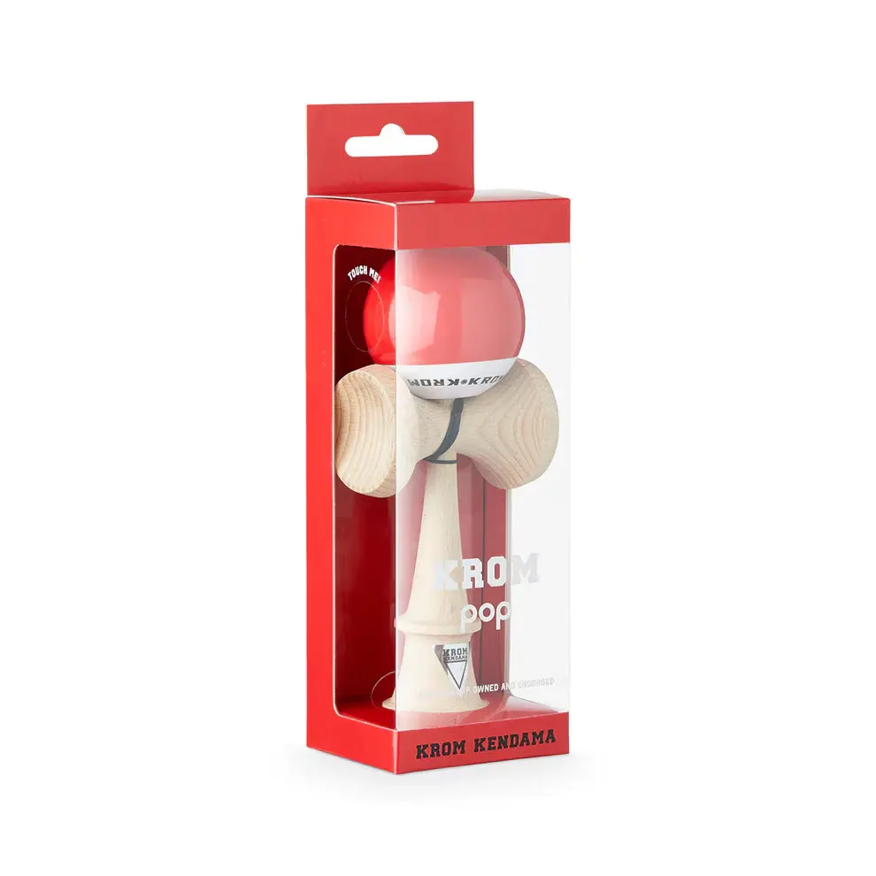 Kendama Krom Pop rosu lucios