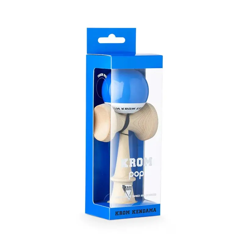 Kendama Krom Pop albastru deschis albastru lucios