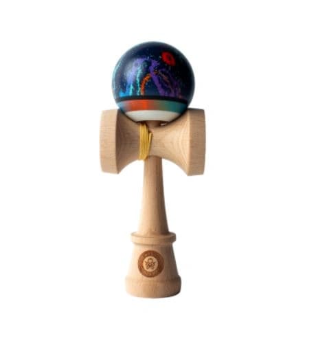 Kendama Sweets Cody Griz Turbo, Anti Skid 2, culoare mata, jucarie interactiva copii, Marime Mare 18,5 cm, Cupe Mari, Base Cup si o ata de rezerva