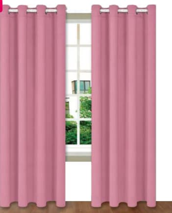 Set 2 Draperii 140X270 CM Roz