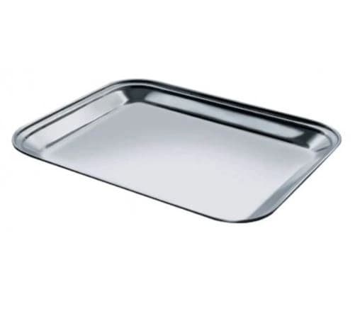Tava servire dreptunghiulara Salvinelli, 30 x 23 cm, Inox