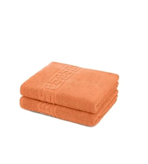 Prosop de față 50 x 90, 500g, model hotelier, model grecesc portocaliu