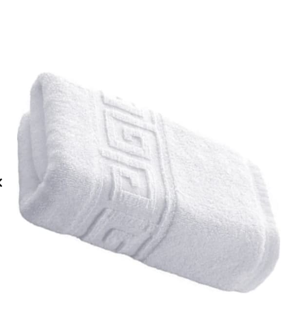 Prosop de față 50 x 90, 500g, model hotelier, model grecesc alb