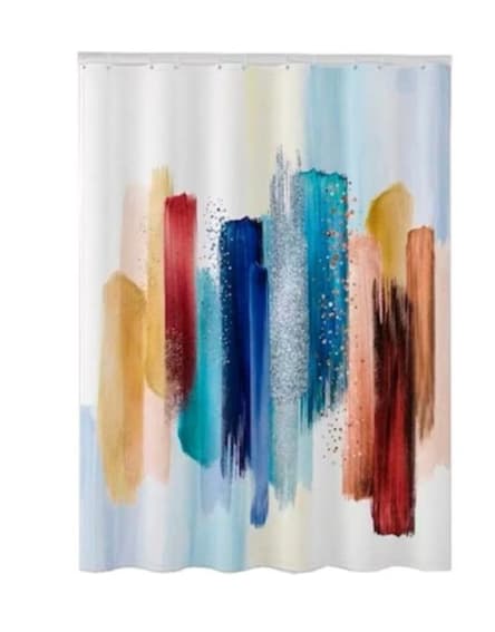 Perdea de dus 180x200 cm, rezistentă la apă și ușor de întreținut vopsea