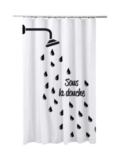 Perdea de dus 180x200 cm, rezistentă la apă și ușor de întreținut dus