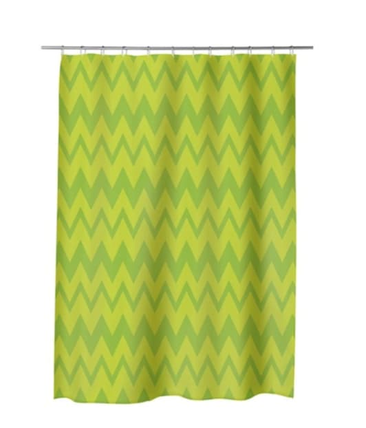 Perdea de baie 180x180 cm, rezistentă la apă și ușor de întreținut linii verzi